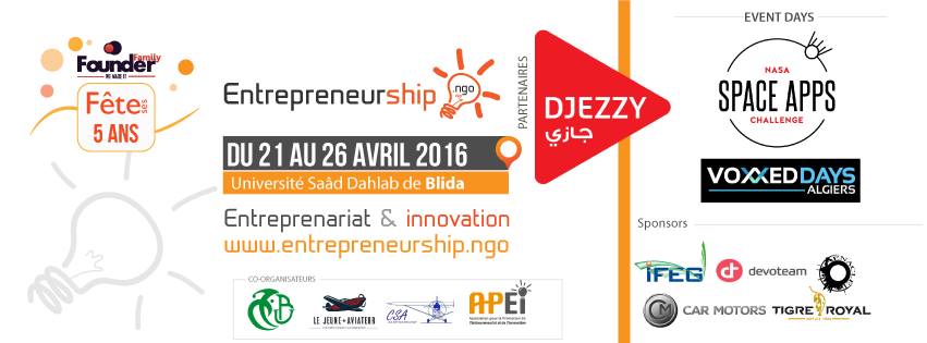 Événement sur l’entrepreneuriat du 21 au 26 avril à l’université Saad Dahlab de Blida